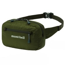 mont-bell 輕量腰包 1123985 登山健行適用, 卡其綠