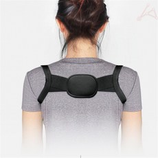 올데이픽 어깨 교정 바른자세 밴드 어깨밴드, 블랙(M), 1개