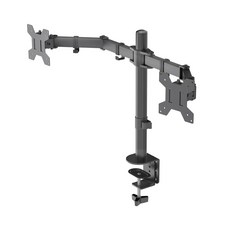 듀얼 모니터 스탠드 고도 조절 27인치 모니터 M052, 1개, 검은