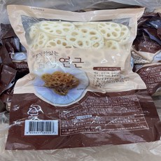 염장연근 데친연근슬라이스 손질소금절인연근 1kg 10kg, 1개