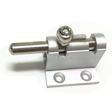 加厚鋁合金高腳門栓 銀色 乳白色, 1個