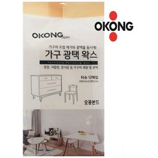 오공 가구 광택 티슈 12매입 가구티슈 가구광택티슈, 1개