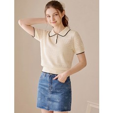블루레이스 블루레이스 라인 스카시 반오픈 린넨 니트_B6M3KT2321