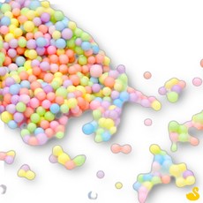 GOS 만들기재료 스치로폼 칼라 4-5mm 색상 사이즈 혼합 스티로폼 스티로폼공