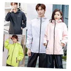 남녀공용 레인코트 상하세트 방수 우의 바지 캠핑 여행용, 1개, 상세페이지 참조