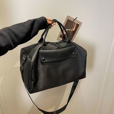 大容量旅行健身包 乾濕分離行李袋 短途外出手提包 輕便質感男女通用 多功能運動行李包, 黑色包包乾溼分離, 1個