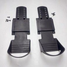 로잉머신 풋 페달 발판 부품 자가 액세서리 장비 조립 수리 플랫 페달링, C_3.5mm 구멍 간격 스트랩 없는 2개입, 단일 모델