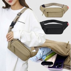 코지 크로스힙색 가방 힙색 캐주얼 데일리백 스포츠 러닝 허리 핸드폰 슬링백 벨트 서브백, 1개, 상세페이지 참조