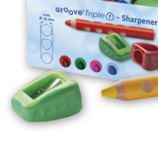 리라 그루브 트리플원 색연필 전용 연필깎이 1EA 색상랜덤, 1개, 기본