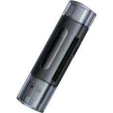 Type-C USB 雙向讀卡機 高速多功能記憶卡讀取器 TF SD 隨身碟, 黑色, 1個, TypeC USB讀卡機