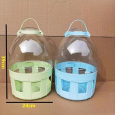 닭 급수기 대형 물그릇 병아리 조류용 열선 동파방지, 1개, 10l 투명 1+1