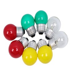 쥬넛 미니 라운드 꼬마전구 4색 2개 파티용품 장식용전구, 황색