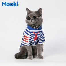 mookipet애완 동물 고양이 옷 봄과 여름 개 새로운 애완 동물 의류 고양이 고양이 조수 브랜드T티셔츠