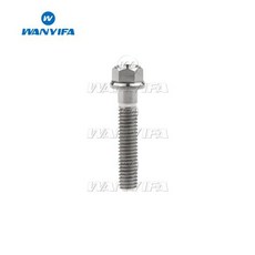 육각 볼트 공구부품 Wanyifa 티타늄 M5M6x10 15 20 25 30 35 40 45 50 55 60 65 70 75 80 90 100mm 오토바이 용 소형 머리 플랜지 나, M5침구, 1)실버