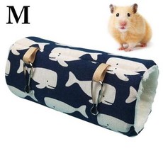 햄스터케이지 햄스터 케이지 흰 족제비 터널 해먹 따뜻한 햄스터 튜브 장난감 햄스터 토끼 기니돼지 작은 동물용 걸이식 침대 케이지, [04] 4, 1개