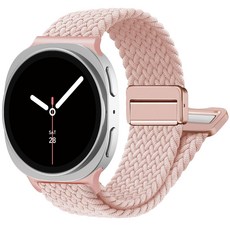 갤럭시워치8호환 마그네틱 브레이드 스포츠 루프 스트랩 갤럭시워치8 44mm/40mm/클래식 46mm, 인디핑크