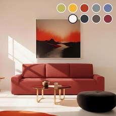 [소파카멜레온] 슈퍼스트레치 원단 오코텍스 인증 스페인 윌리 소파커버 1~5인용 4size 9color, 1개, 러스트