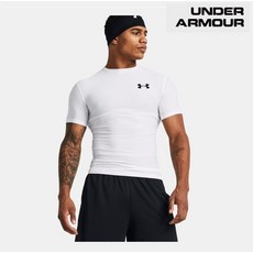 남성 기능성 컴프레션 티셔츠 HeatGear 레쉬가드 헬스 이너 반팔 1387560-100 654278