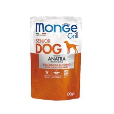 Monge 瑪恩吉 Grill 炙燒系列 肉塊無穀犬餐包 雞肉+火雞肉, 100g, 1個, 成犬(鮭魚)