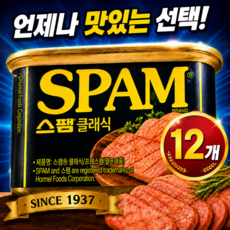 스팸 클래식 340g x 12개 CJ 대용량 실속구성