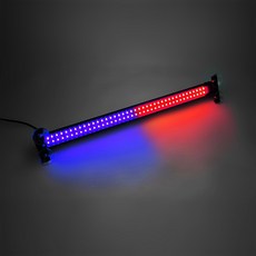 자동차 비상 스트로브 라이트 바 앞 유리 위험 경고 깜박이 흡입 램프 80LED 12-24v 경찰 트럭 자동차 액세서리, Red and Blue, 1개
