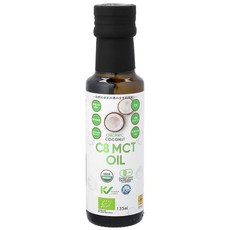 GROVE _ 코코넛 C8 MCT 오일 유기 JAS 인증 무첨가 무맛·무취 중쇄 지방산 (135ml), 1g, 1개