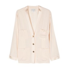 포르테포르테 싱글 브레스티드 크레이프 가디건