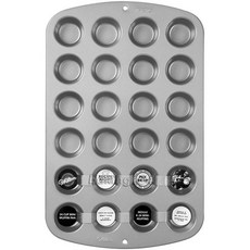 美國 Wilton 惠爾通 24連 迷你瑪芬模 馬芬 馬芬盤 杯子蛋糕 烘焙烤盤 WT2105-914, 1個