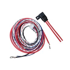 10핀 하네스 플러그 파워 하이 레벨 입력 케이블 10AWG Rockville SS8P 및 JBL BassPro Nano SW68A-S 자동차/트럭 서브 우퍼 인피니티 베이스링, 10핀 하네스 플러그 파워 하이 레벨 입력 케이블 10