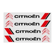 4개/세트 자동차 백미러 스티커 도어 핸들 데칼 시트로엥 C1 CACTUS C3XR HU83/VA2용 외부 장식, 02 Black-Citroen