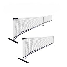 휴대용 네트망 이동식 스탠드 휀스망 족구 배구 경량, 1개, 2. 화이트 네트/하프 네트+수납백