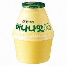 빙그레 단지우유 바나나맛 우유, 바나나우유, 96개, 240ml