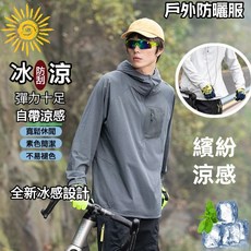 台灣出貨 男士緊身速乾衣 涼感長袖T恤 冰絲長袖 健身排汗衣 涼感上衣男 速乾衣 防曬衫 戶外跑步運動長袖 防曬服