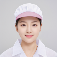 [제로랩] 반망사 주방 급식실 위생모자 4colors, 5개, 핑크