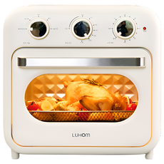 루홈 대용량 24L 올스텐 304 저소음 오븐형 에어프라이어, 크림화이트, LU-AF625KV