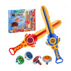 劍魂之雙人對戰伸縮發光陀螺劍組(2支劍 4顆發光陀螺 戰鬥盤), 1個