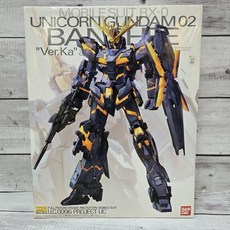 BANDAI 紅標 1/100 MG 獨角獸2號機 報喪女妖 Ver. Ka 卡版 0227474 模型, 1個