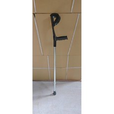 팔꿈치목발 엘보클러치 어르신 지팡이 지지대 초경량 알루미늄, 블랙(단일1개), 1개