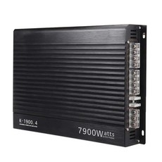 12V 7900W 자동차 앰프 4 채널 강력한 자동차 오디오 서브 우퍼 알루미늄 차량 전력 스테레오 앰프 자동차 사운드 앰프, 검은색