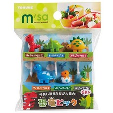 토루네 도시락픽 공룡 6종 세트, 6개, 1세트