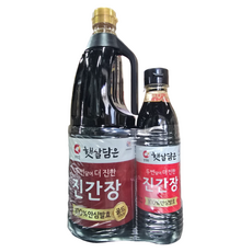 청정원 햇살담은 진간장 골드 1.7L+500ml(증정용), 2개, 2.2L