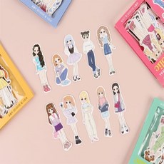 담아잇 걸홀릭 코디네이트 랜덤발송 유아스티커놀이