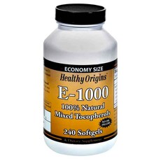 Healthy Origins 混合維生素E 1000 IU軟膠囊, 240顆, 1罐
