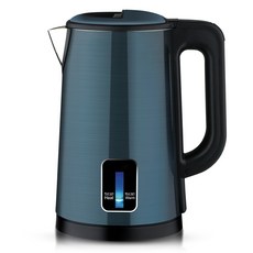歐規美規110v跨境電熱水壺不鏽鋼家用保溫水壺2.5L自動斷電大容量, R.7916-220V顏色隨機:美規110V