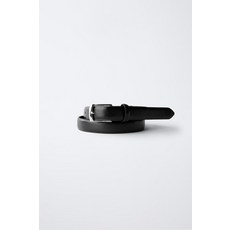 국내배송 자라 ZARA 레더 벨트 - 블랙 970969