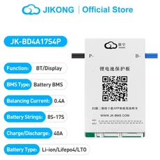 JIKONG Jk Bms 스마트 리튬 이온 Lto 배터리 활성 밸런스 8S 12S 40A Lifepo4 RS485 CAN, 01 JK-BD4A17S4P, 01 빠른, 01 JK-BD4A17S4P