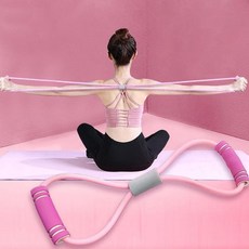 홈트레이닝 8자요가 튜닝밴드, 8자요가 튜닝밴드-핑크, 1개