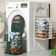 아이엠템 접이식 빨래바구니, 흰색