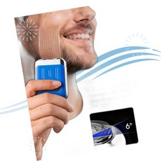 Nugxica 차량용 면도기 미니 전기 남성용 USB C 고속 충전 휴대용 소형 BM