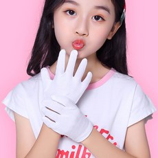 2쌍/3쌍 새틴 아동 행사 장갑 어린이 예식 장갑 화이트 결혼 흰색 키즈장갑